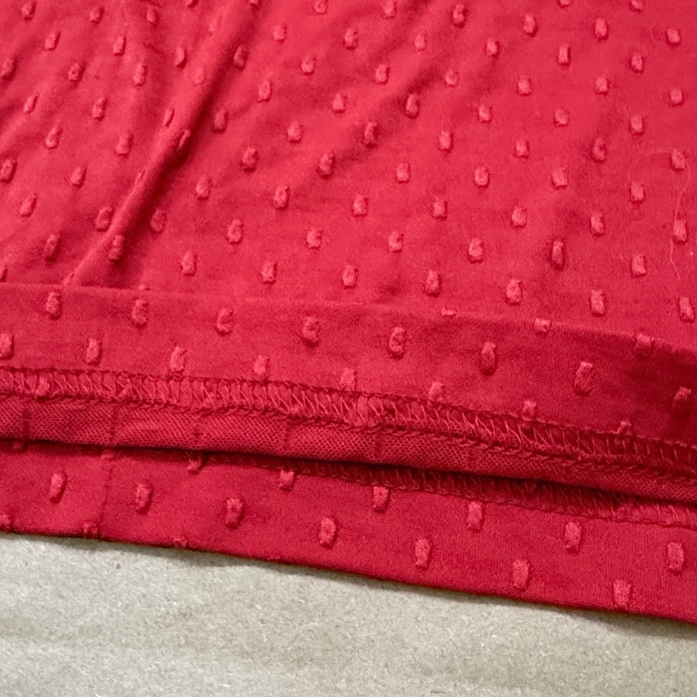 XOXO Vibrant Red Textured Top - Picture 4 of 9